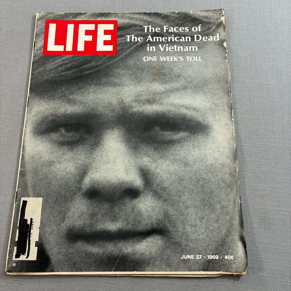 Vintage 1969 LIFE Magazine Faces American Dead Vietnam War June 27 See Descr